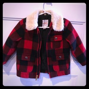 Red Flannel Cat and Jack Coat